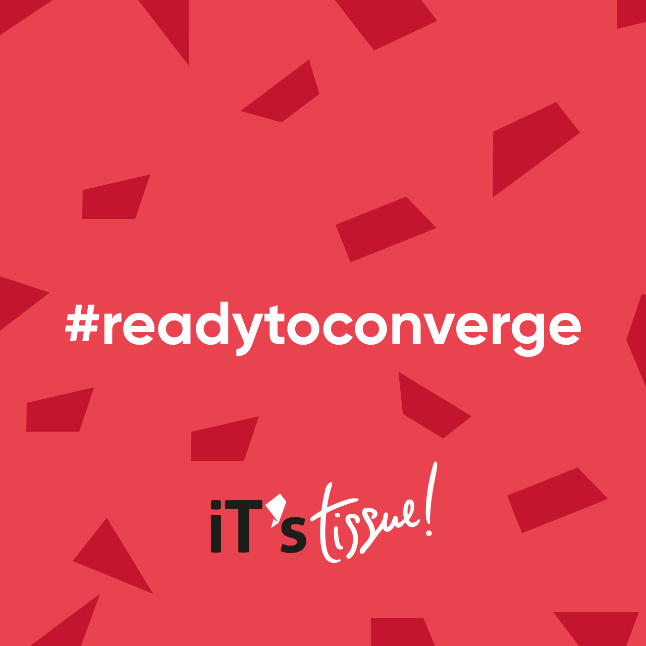 Una gif contenente lo #readytoconverge. 